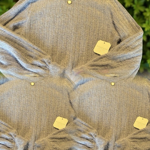 Altar'd State “Elm Eyelash” Lilac Blue Sweater & Sterling Silver MOP Necklace - Picture 9 of 16